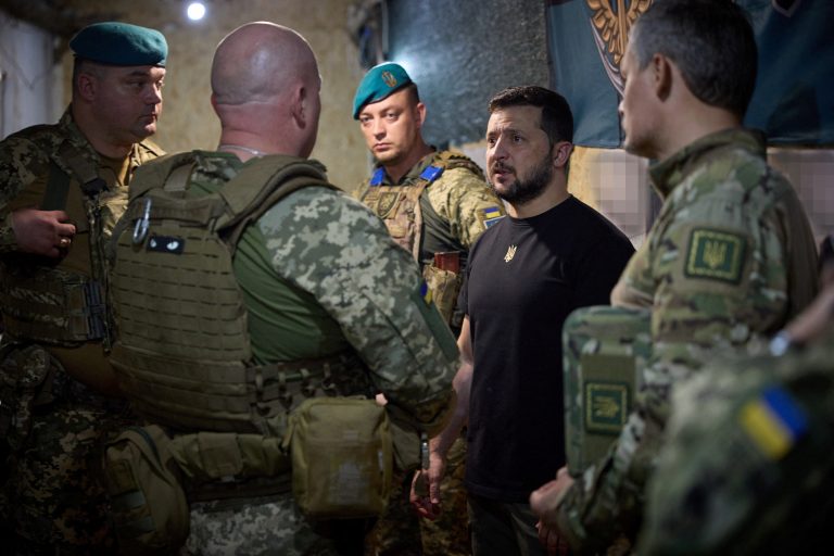 Ukraine's President Zelenskiy visits frontline in Donetsk region