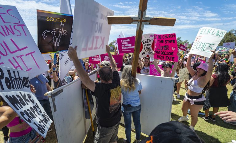 Thousands rally, march for abortion rights across Southern California